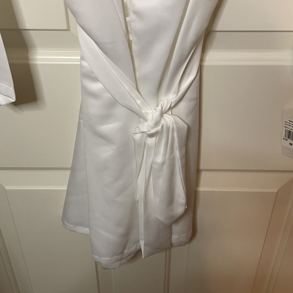 NATORI Deco Lace Robe Ivory M NWT - Picture 8 of 9